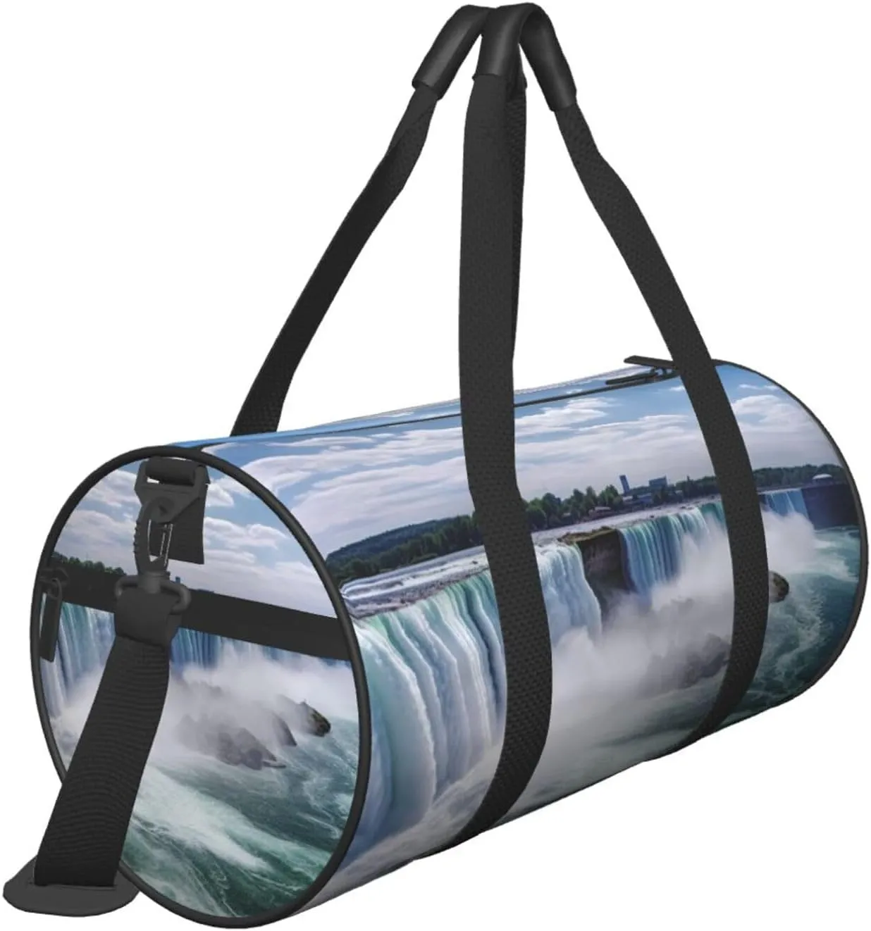 Gym Bags Small Niagara Falls Duffel Bag Overnight Bag with Shoe Compartment Carryon Bag for Men Women