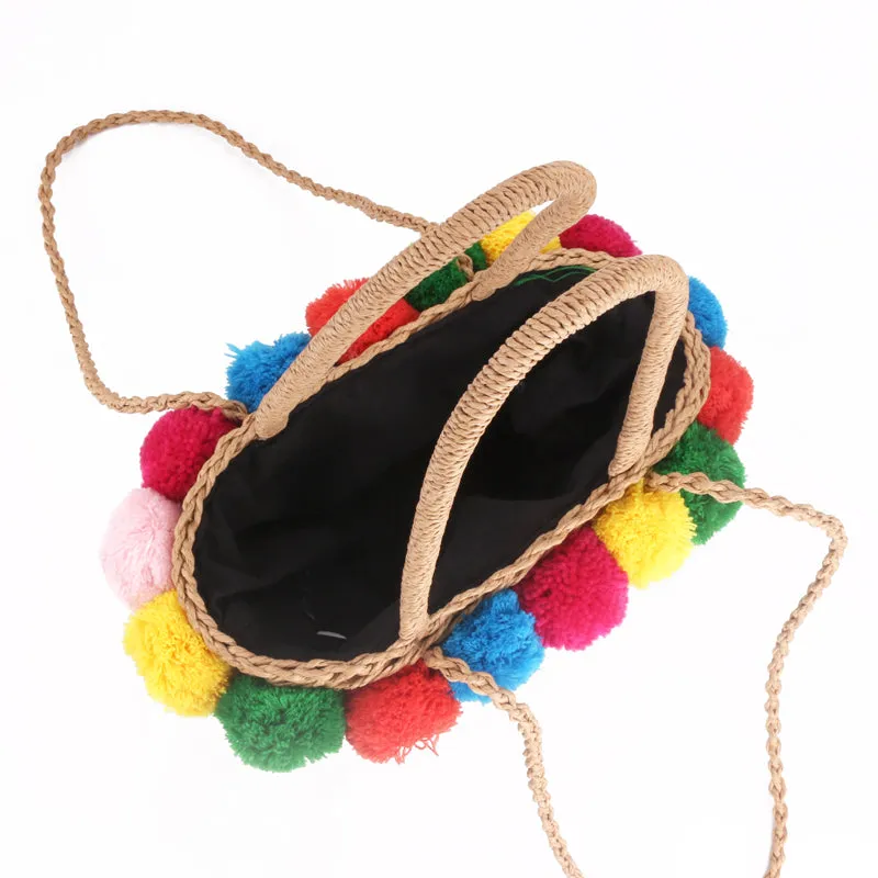 Gypsy Style Straw Summer Handbag