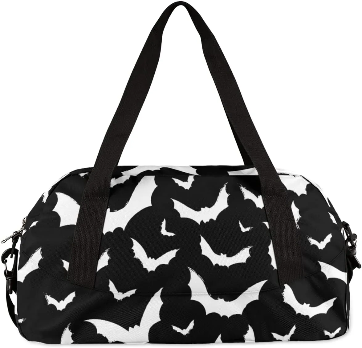 Halloween Bat Kids Duffle Bag for Boys Girls - Dance, Trick Treat, Gym, Overnight & Travel Bags
