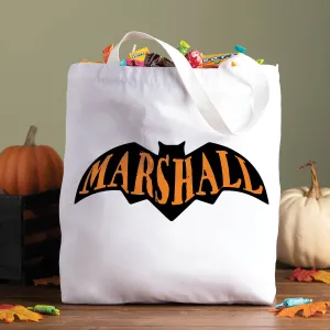 Halloween Bat Personalized Tote Bag