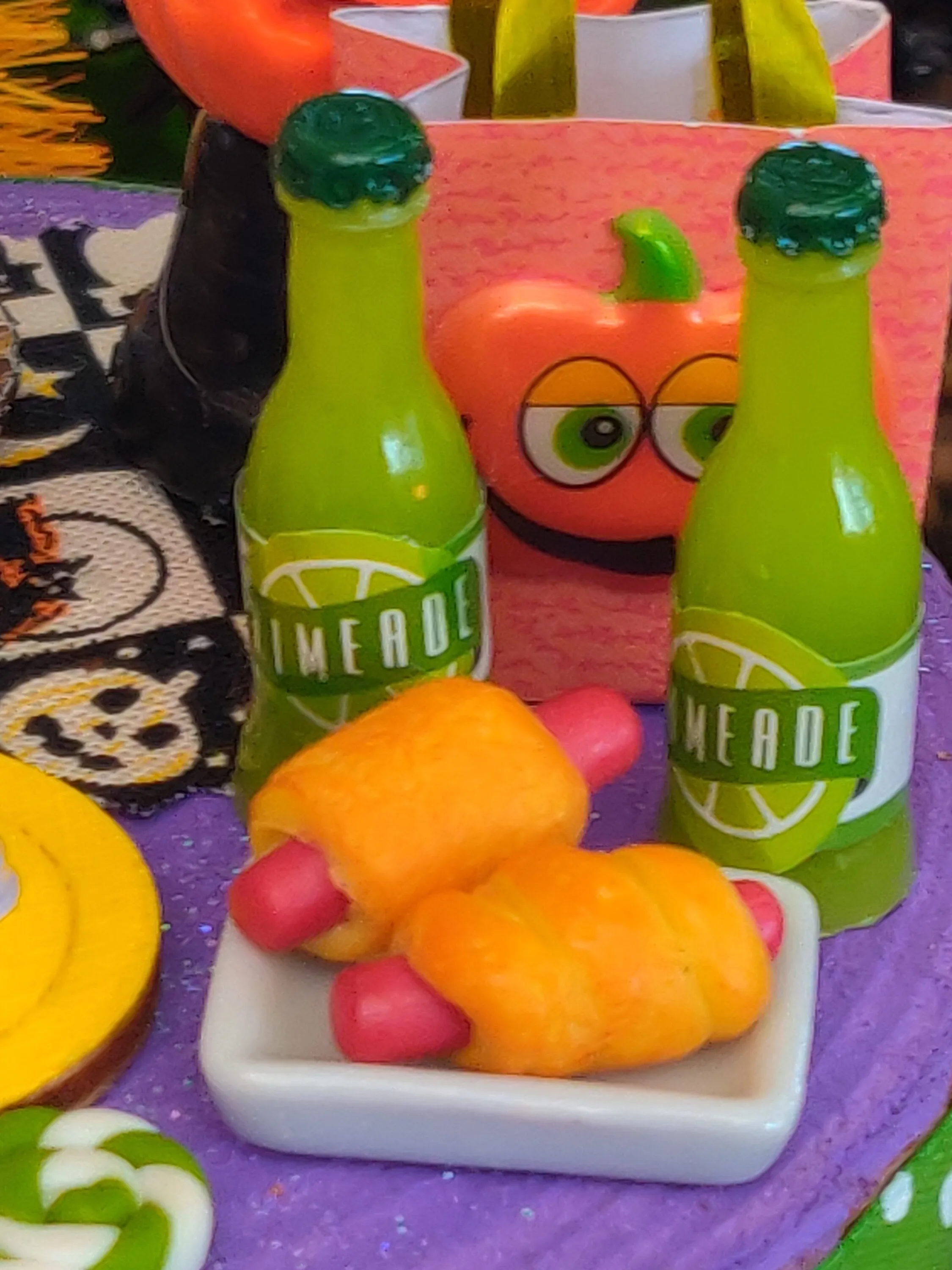 Halloween Party For Fairy Witches, Miniatures, Fairy Garden, Dollhouse
