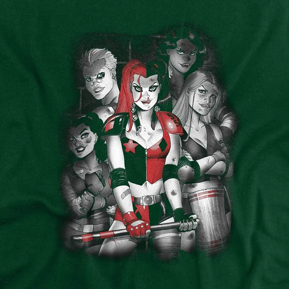 Harley Quinn Bad Gals Black & White Unisex Adult T Shirt for Men and Women