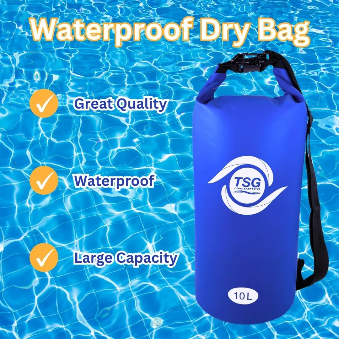Heavy Duty Swimming Pool Ladder Weights, Weighted Sandbag Anchor for Inground Stairs, Above Ground Pool Steps Weight, Stabilizer Sandbags, Waterproof Sand Bags Beach Canopy Tent Anchors, 10L Dry Bag