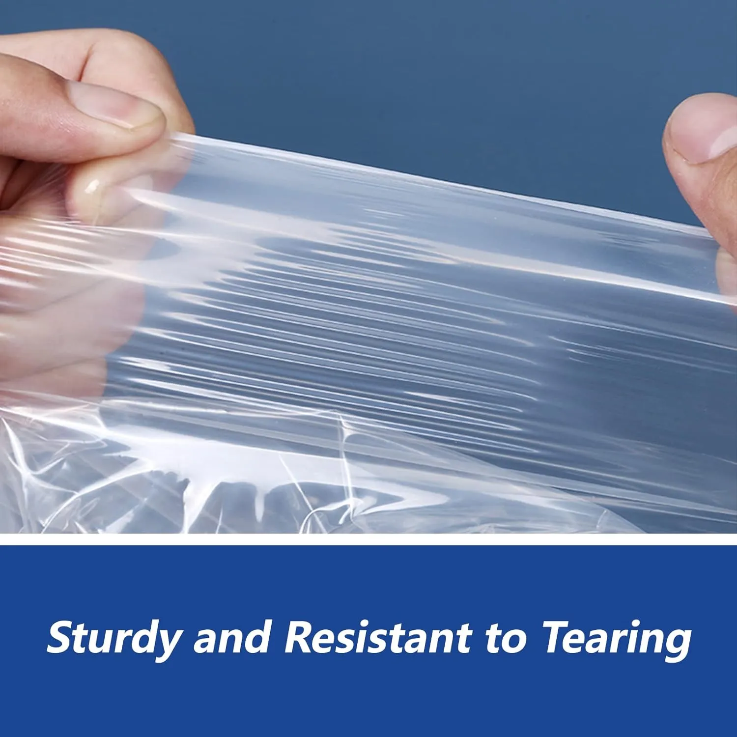 iMailer - 500 Count - 8" x 10" Clear Plastic Poly Bags with Suffocation Warning for Clothing, T-Shirt, Brochure, Prints, Handicraft Gift- Resealable Adhesive,Not Strong