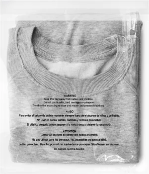 iMailer - 500 Count - 8" x 10" Clear Plastic Poly Bags with Suffocation Warning for Clothing, T-Shirt, Brochure, Prints, Handicraft Gift- Resealable Adhesive,Not Strong