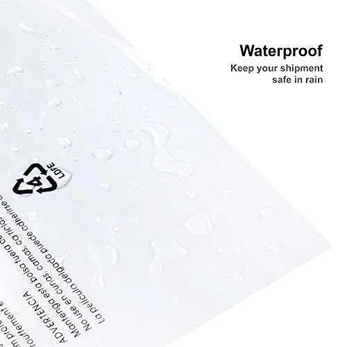 Infinite Pack 6" X 9" 1000 CT Self Seal Clear Poly Bags with Suffocation Warning for Packaging, Shipping Permanent Adhesive