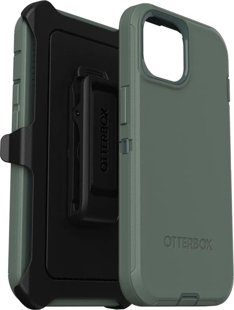 iPhone 15/14/13 Otterbox Defender Series Case - Green (Forest Ranger)