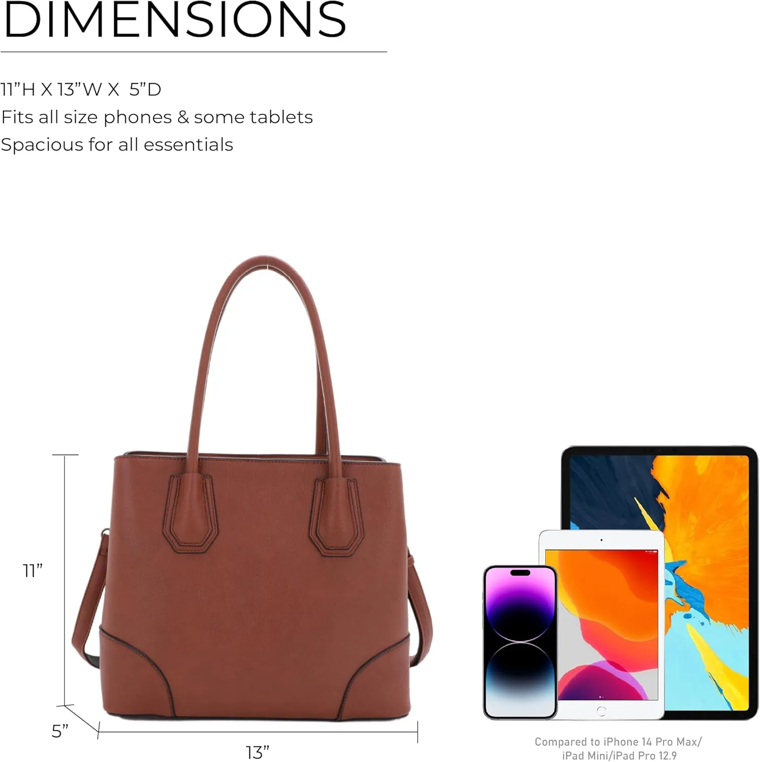 JESSIE & JAMES Concealed Carry Tote Bag Top Handle Satchel Purse