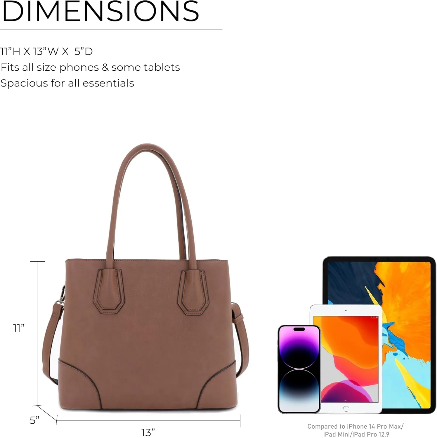 JESSIE & JAMES Concealed Carry Tote Bag Top Handle Satchel Purse