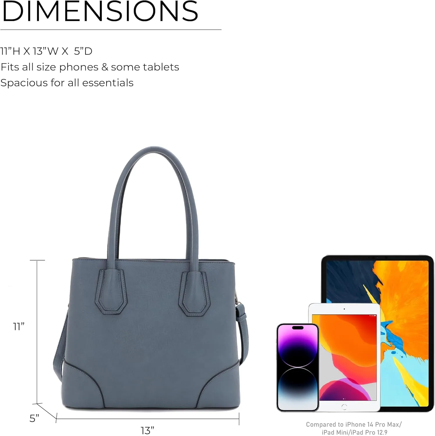 JESSIE & JAMES Concealed Carry Tote Bag Top Handle Satchel Purse