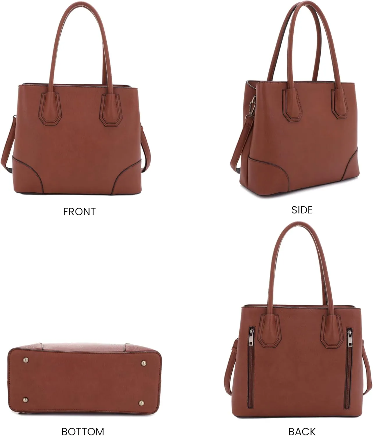 JESSIE & JAMES Concealed Carry Tote Bag Top Handle Satchel Purse