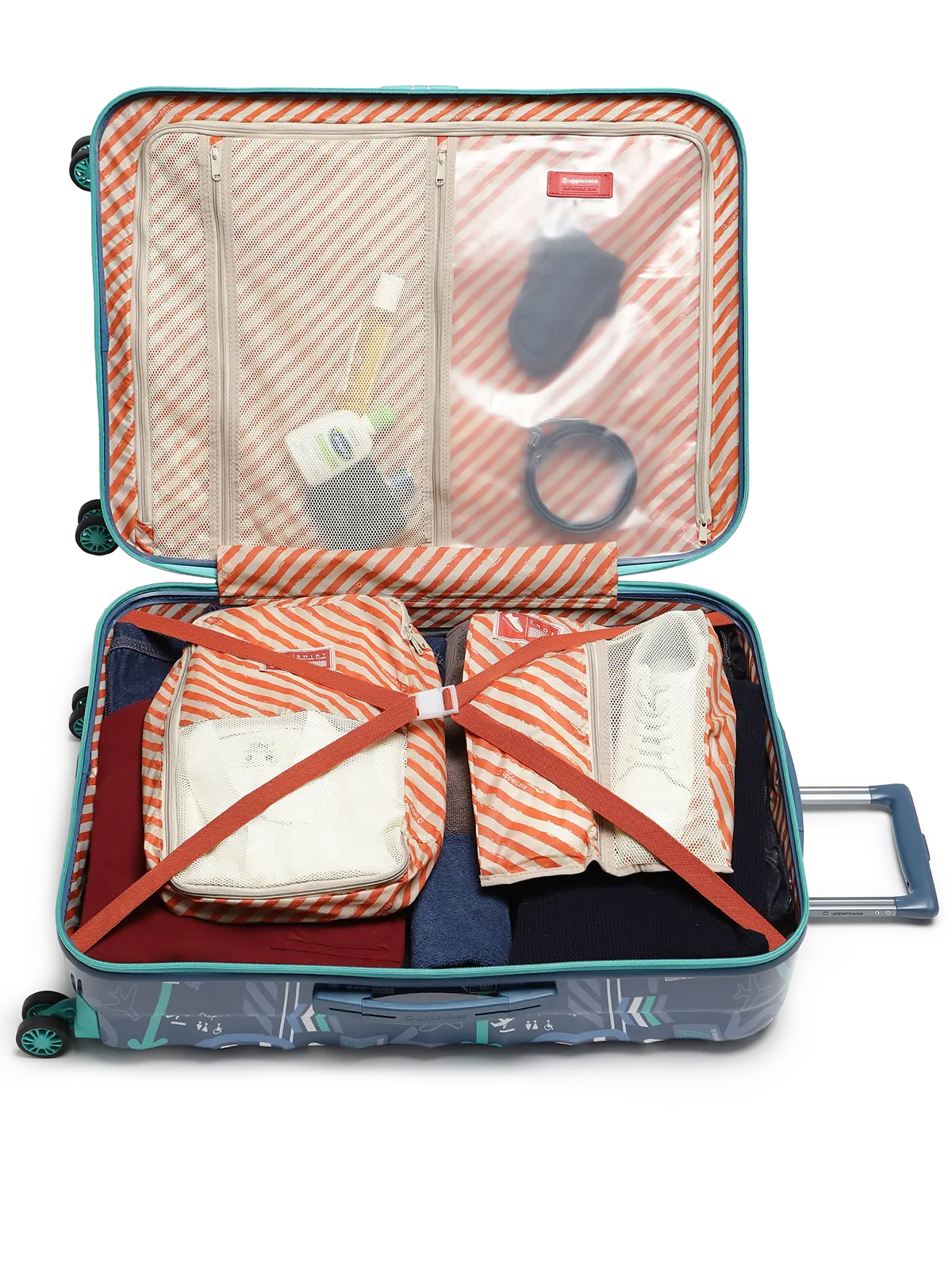 JFK Plus Denim Blue Set of 3 (S M L) Trolley