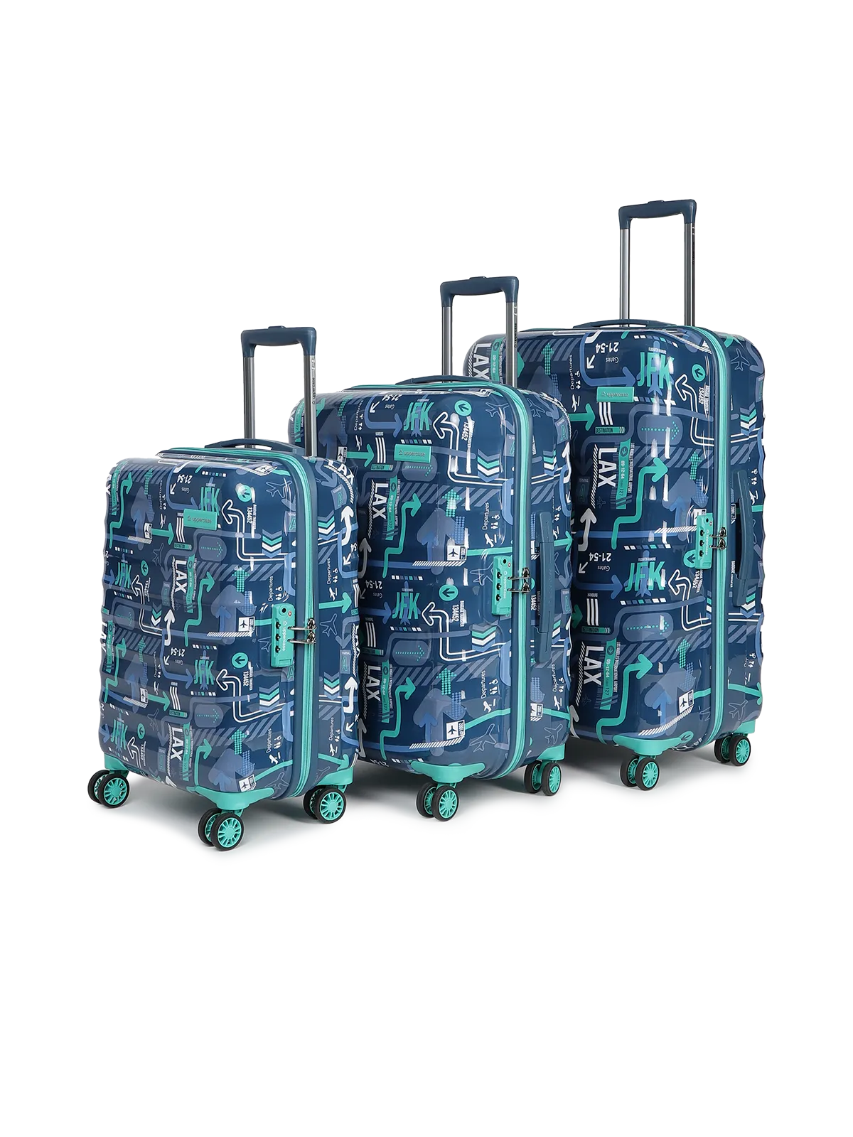 JFK Plus Denim Blue Set of 3 (S M L) Trolley