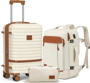 Joyway Expandable Carry on Luggage Sets Airline Approved, Lightweight Hard Shell 20 Inch Carry-on Suitcase with Spinner Wheels