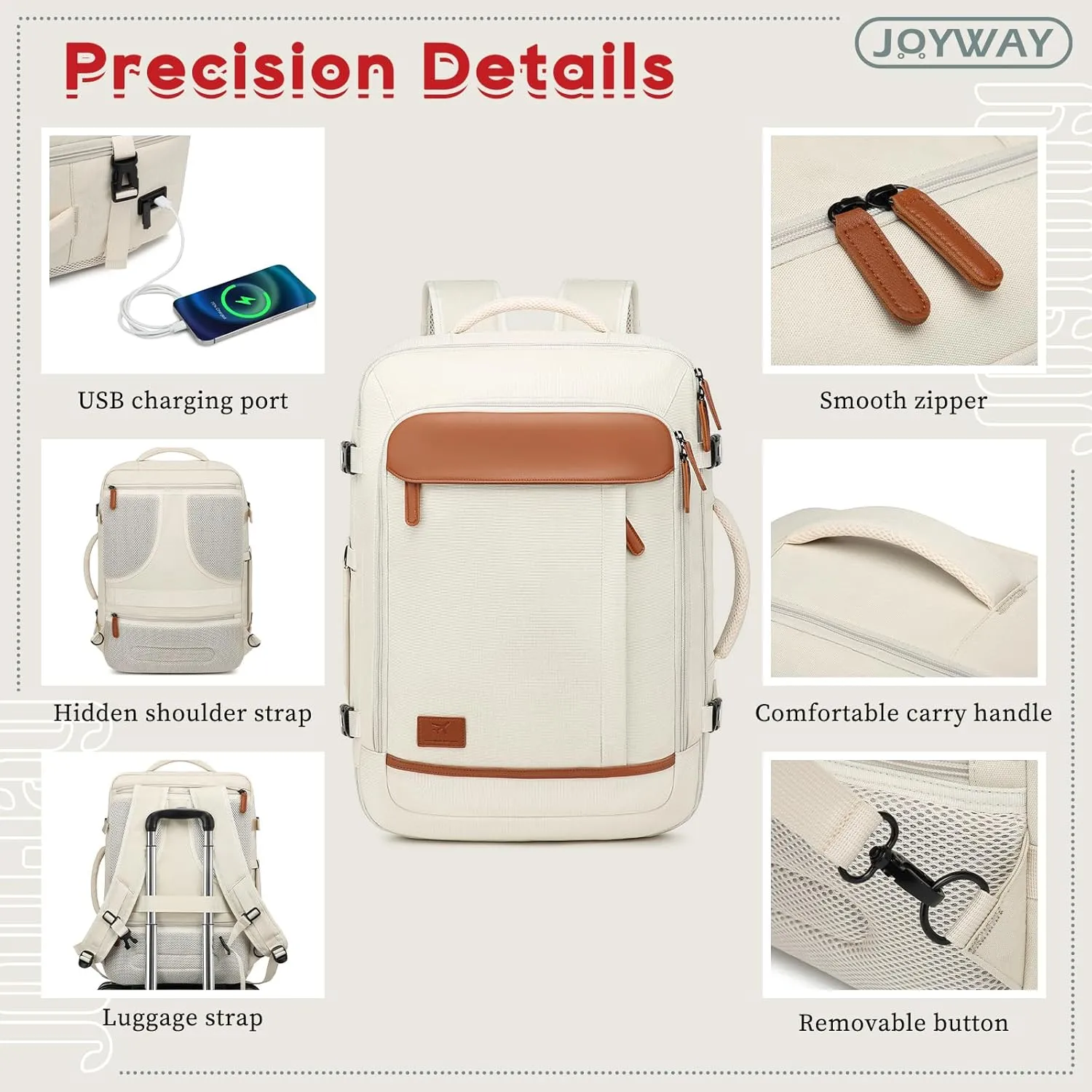 Joyway Expandable Carry on Luggage Sets Airline Approved, Lightweight Hard Shell 20 Inch Carry-on Suitcase with Spinner Wheels
