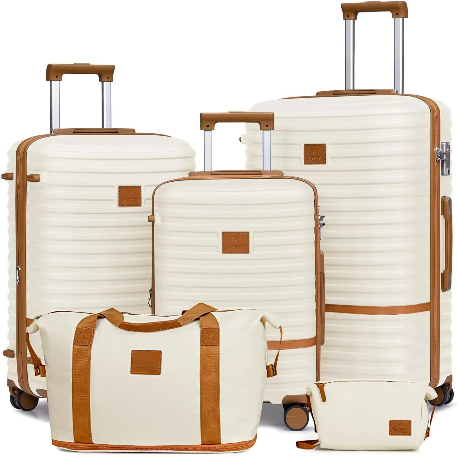 Joyway Expandable Luggage Sets 5 Piece, Hard Case Suitcase Set with Spinner Wheels, Hardshell Lightweight Travel Luggage with TSA Lock