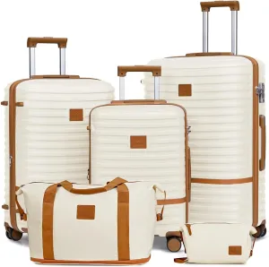 Joyway Expandable Luggage Sets 5 Piece, Hard Case Suitcase Set with Spinner Wheels, Hardshell Lightweight Travel Luggage with TSA Lock