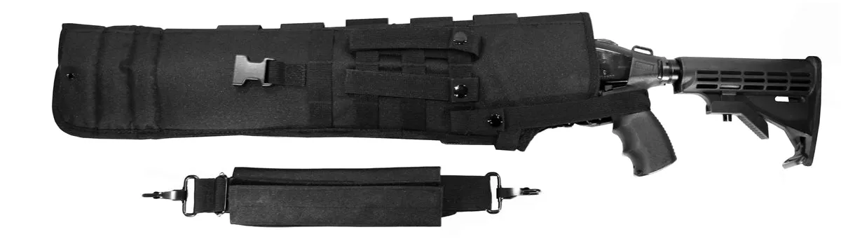 Kel-tec KSG 12 gauge pump Tactical Scabbard black hunting tactical Molle soft padded case Atv horse motorcycle holder adapter 25 inches.