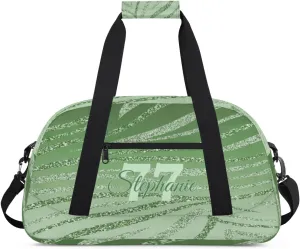 Kids Duffle Bag Personalized Gym Bag Overnight Bags, Ideal for Travel and Sports, Suitable for Men Women for Gym, Dance, Yoga, Durable Waterproof Sport Overnight Handbags Green