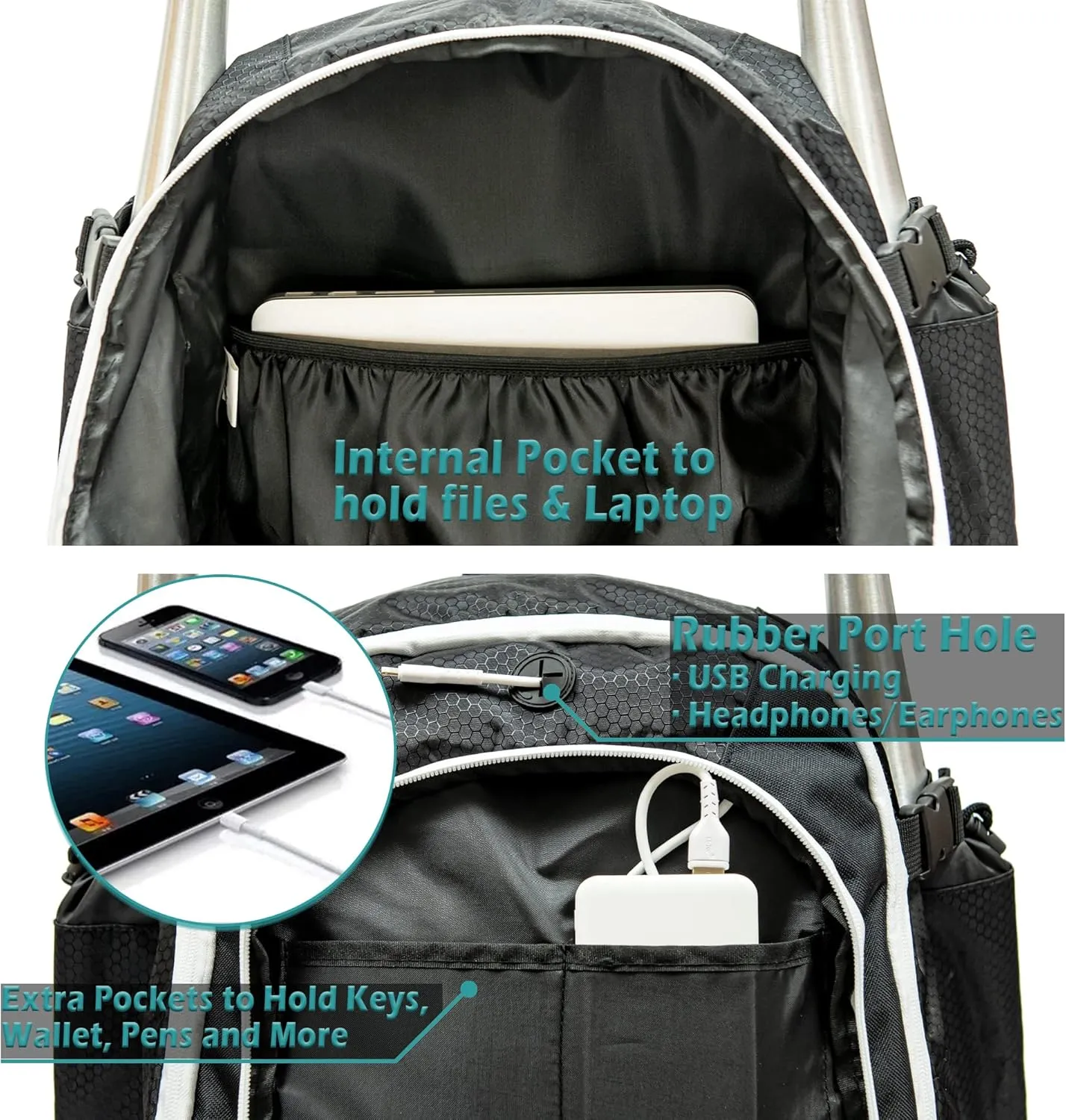 Ksports Baseball Backpack - Durable T-Ball & Softball Equipment Bag - Bat, Helmet, Glove, Gear Storage - Shoe Compartment & Fence Hook - Ideal for Amateur & Professional Players
