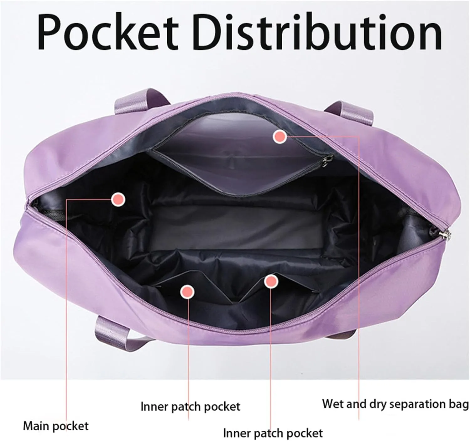 Kulken Beente Pepepo Travel Bag With Wheels, folding bag with wheels foldable & Women, Ideal for Business Trips & Long Travel (Gray)