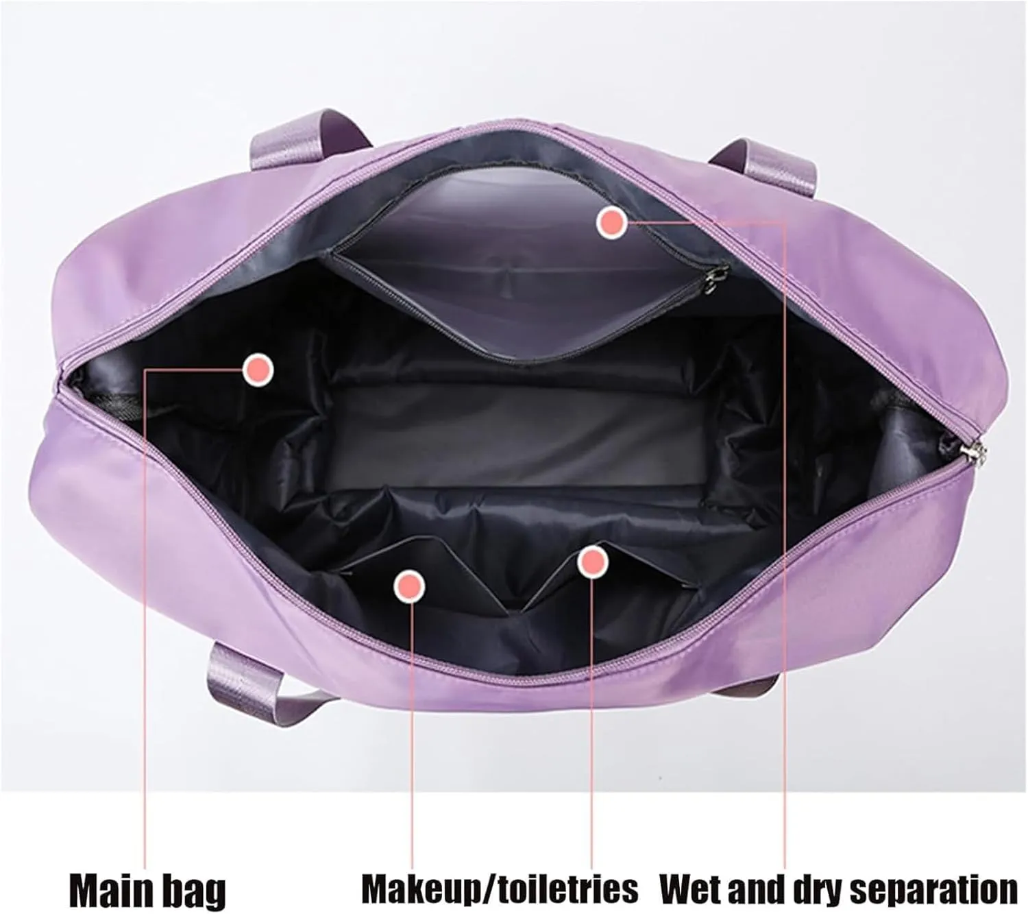 Kulken Travel Bag with Wheels, 2025 New Large Capacity Travel Bag Expandable Foldable, Universal Wheel Removable (Navy blue)