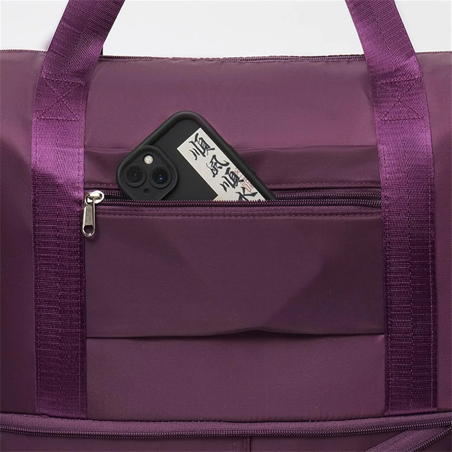 Kulken Travel Bag with Wheels, 2025 New Large Capacity Travel Bag - Universal Wheel Removable (non-wheeled, Pink)