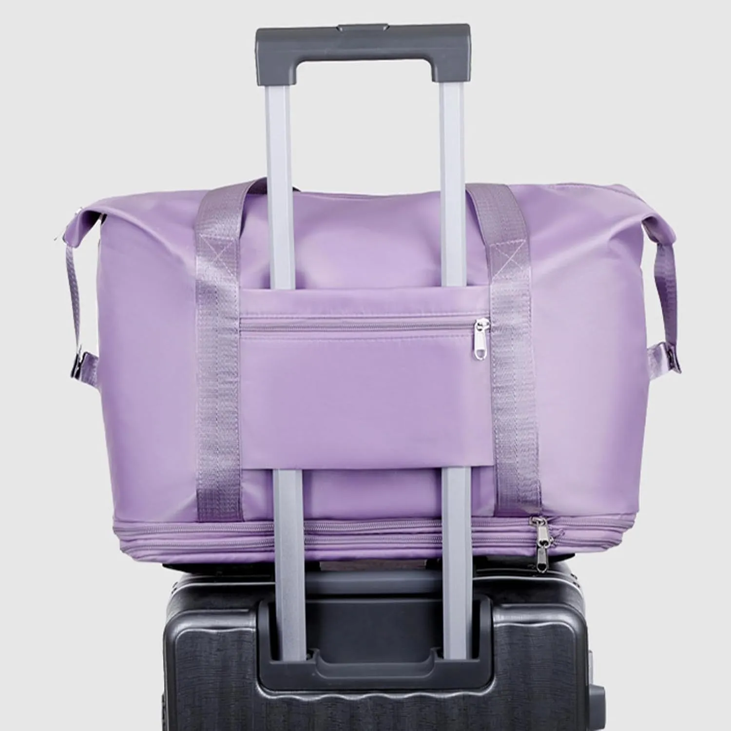 Kulken Travel Bag With Wheels, Expandable Large Capacity 2025 New Travel Bag - Universal Wheel Removable (Pink)