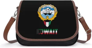 Kuwait Flag Kuwaiti National Emblem Fashion Crossbody Bags Purses for Women Funny Printing Shoulder Handbags Bag