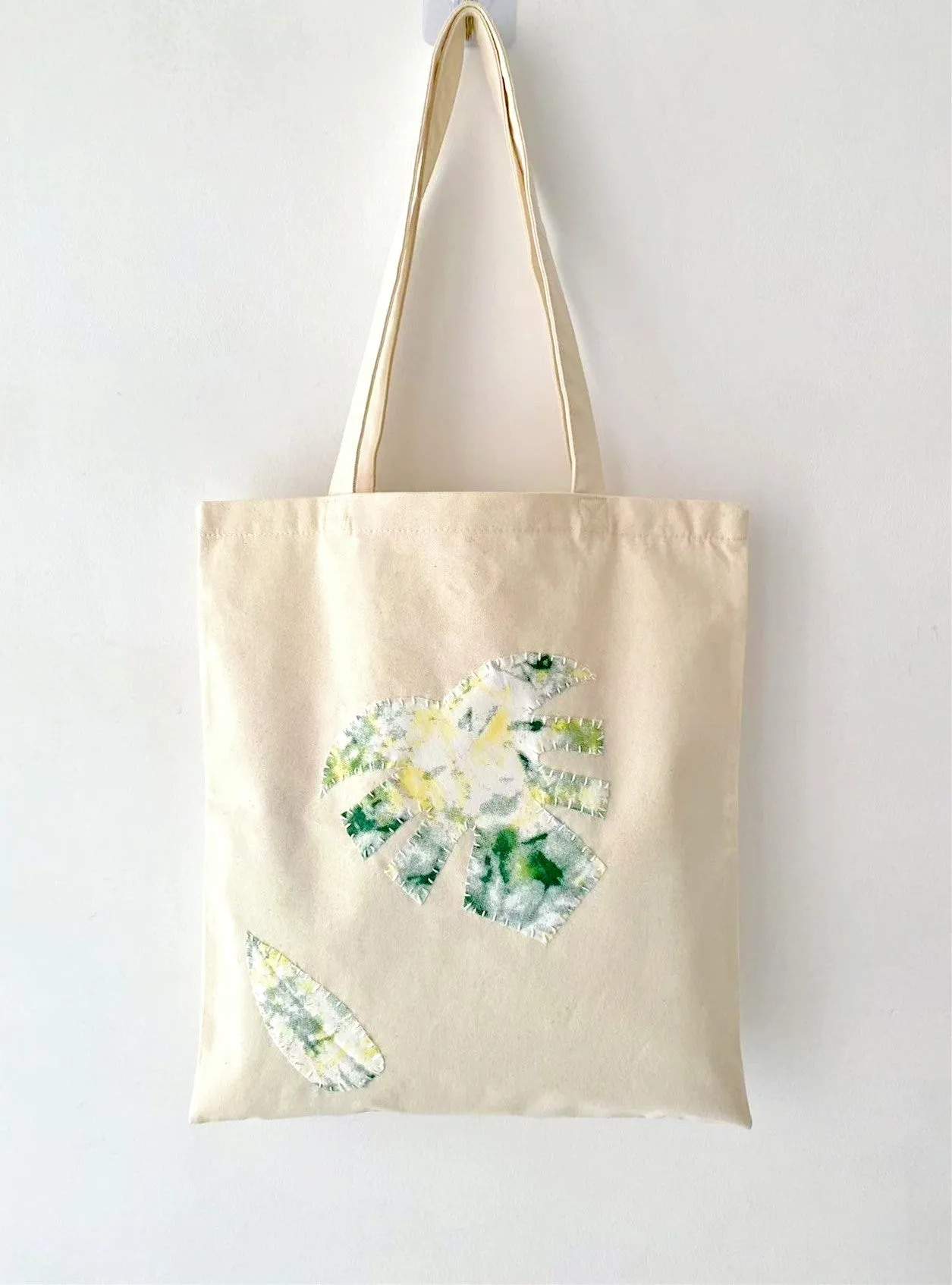 Leaf Patch Canvas Tote