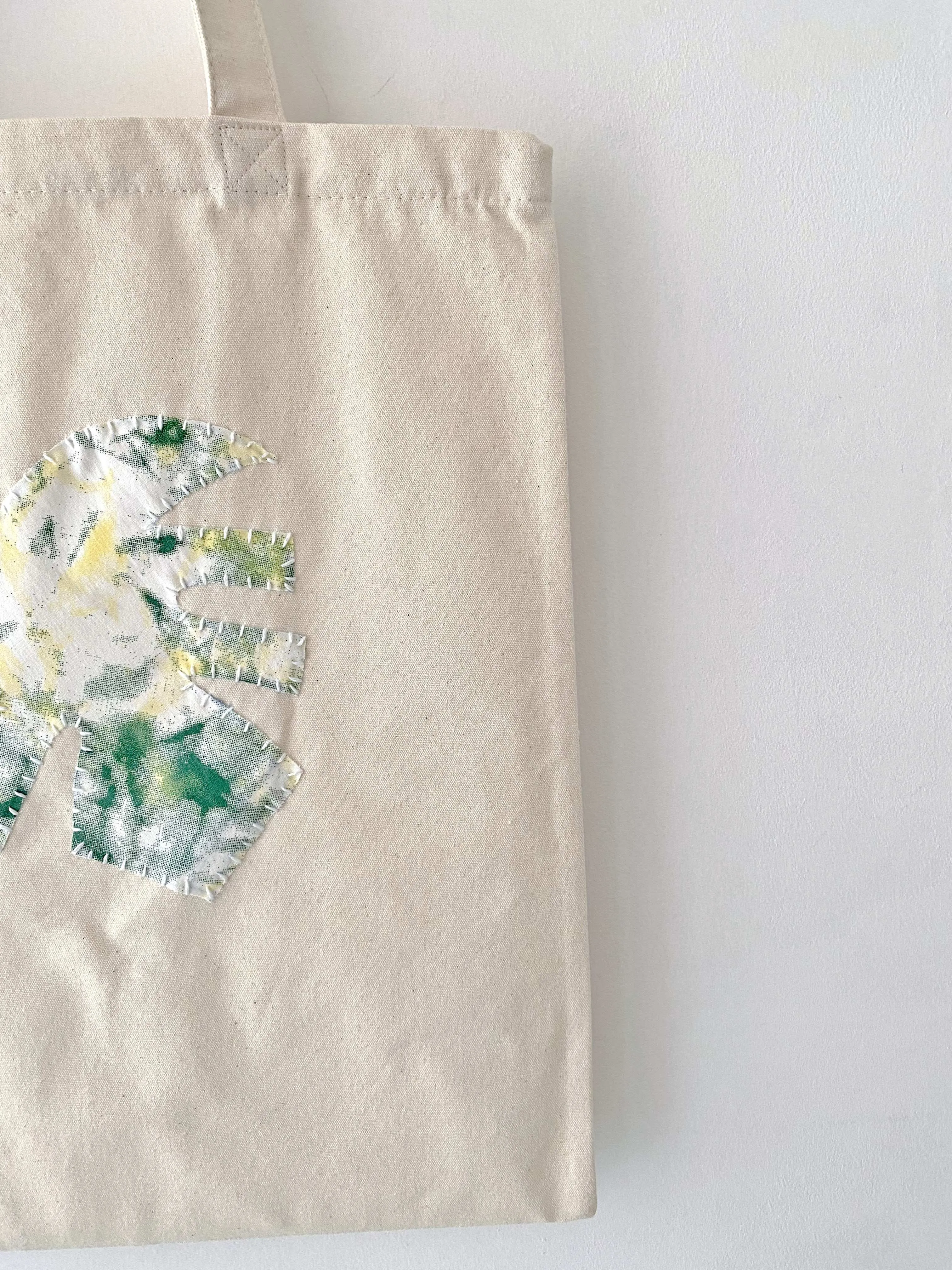 Leaf Patch Canvas Tote