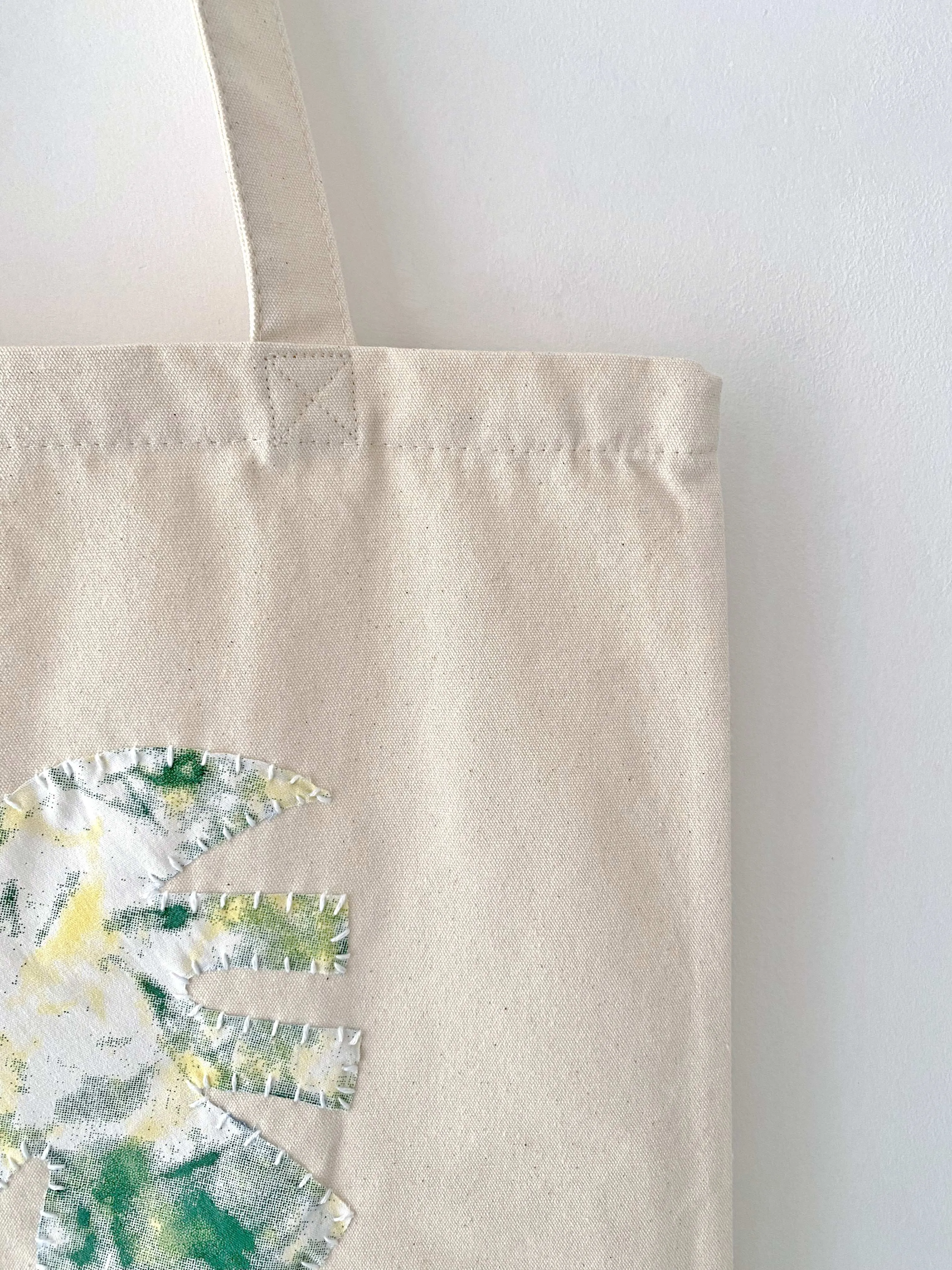 Leaf Patch Canvas Tote