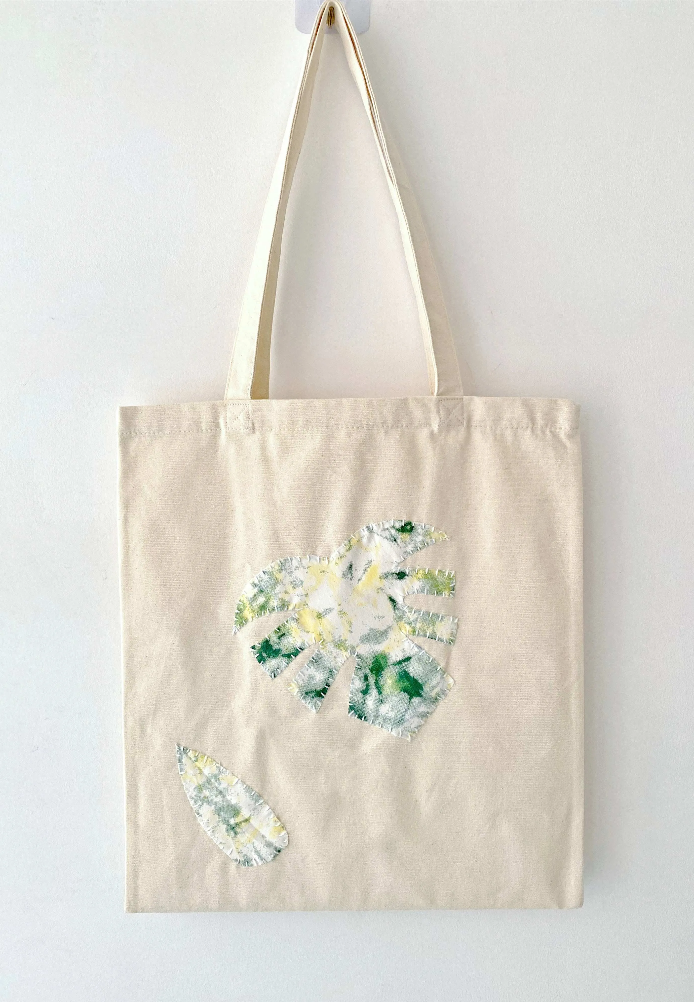 Leaf Patch Canvas Tote