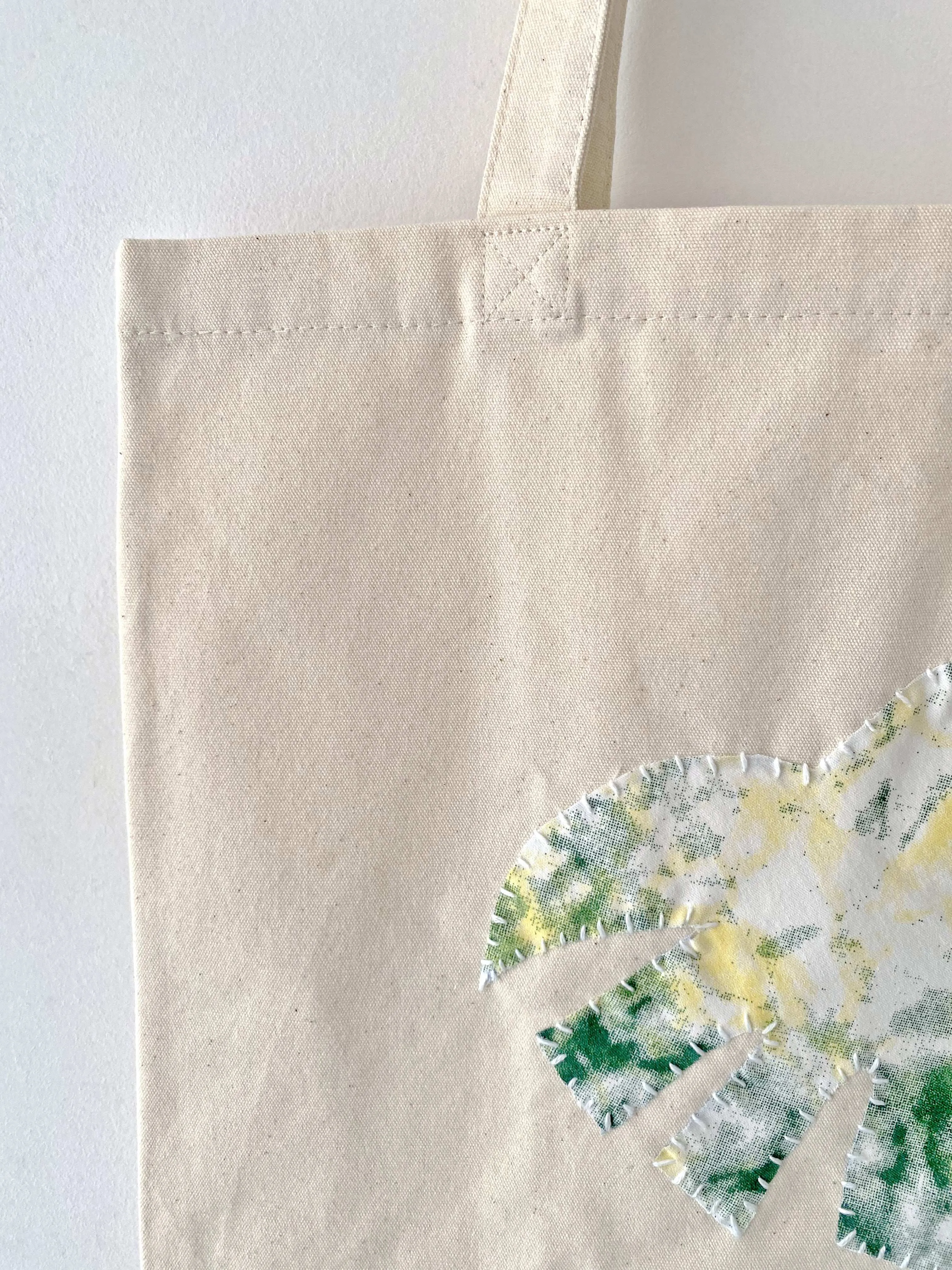 Leaf Patch Canvas Tote