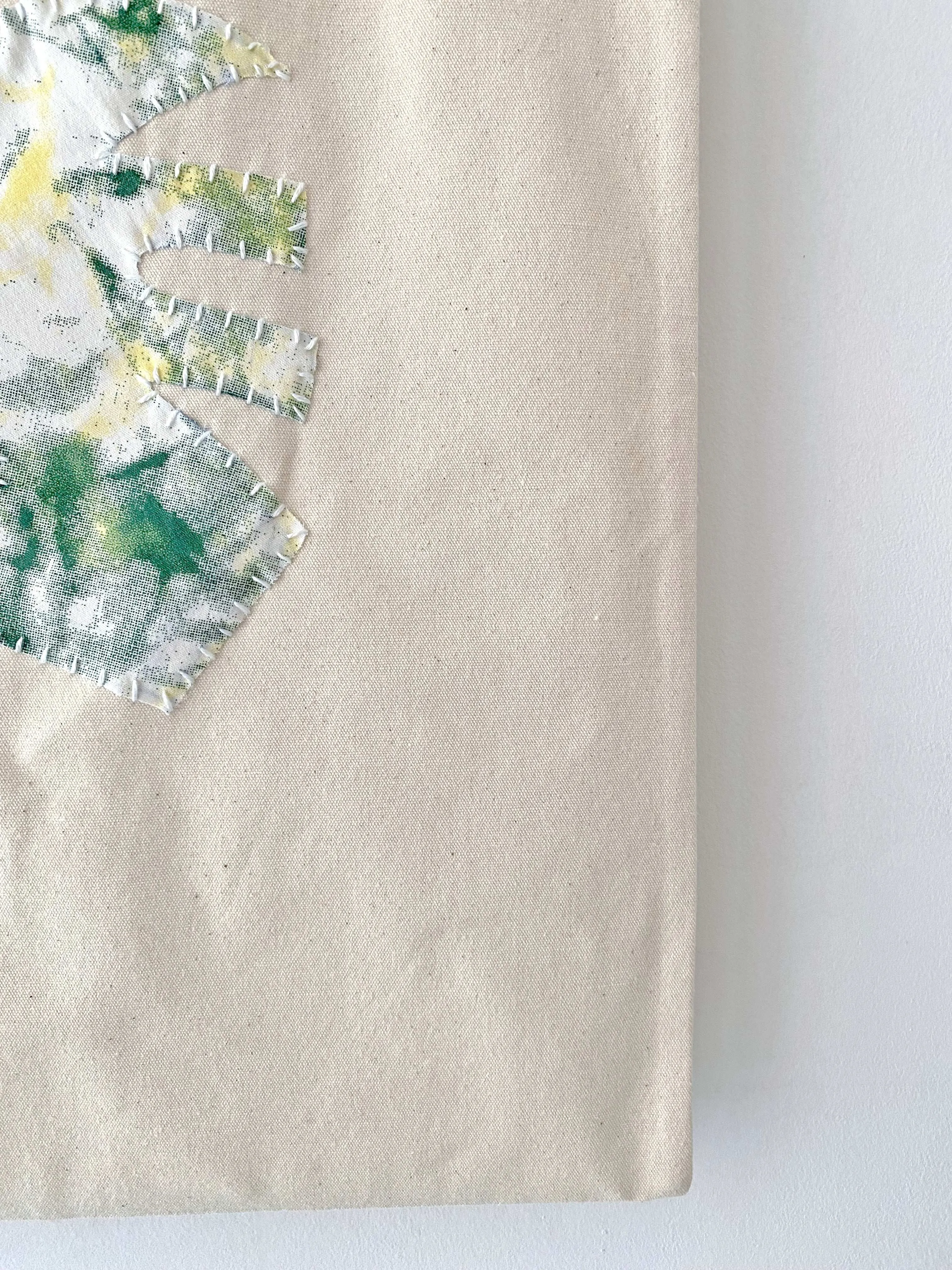 Leaf Patch Canvas Tote