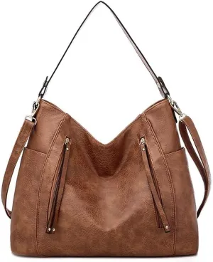 Leather Crossbody Handbag Roomy Work Women’s Tote Handbag Large Shoulder Purse
