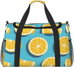 Lemon Wedges Hand Travel Bag.Fashionable Design, Large Storage Capacity, Suitable For Business Trips And Short Trips.