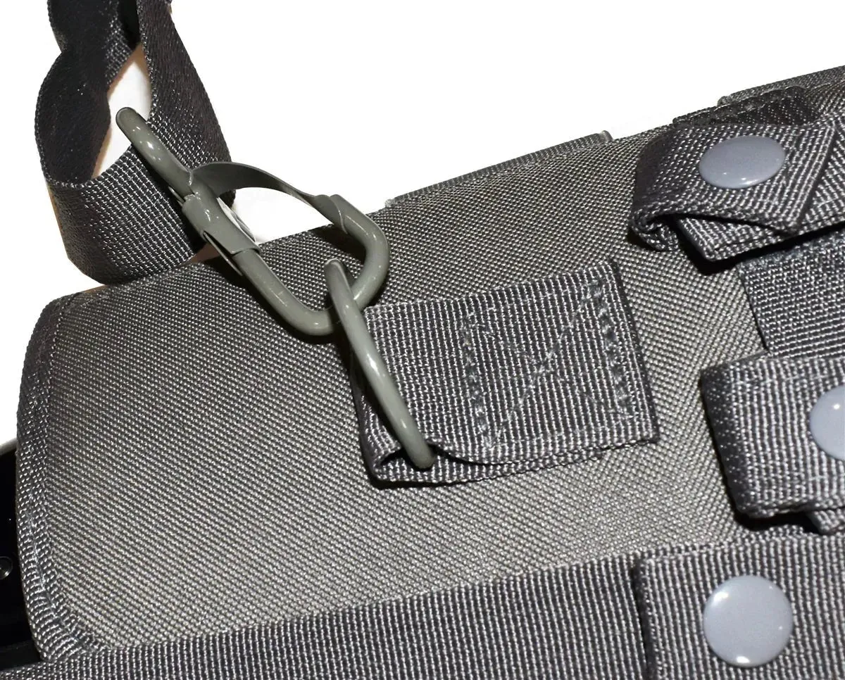 Lever Action Axe .410 Tactical case Hunting Storage Soft Range molle Holster Bag Shoulder Military Security ATV Horse Motorcycle Padded Bag Gray 25 inches.