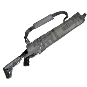 Lever Action Axe .410 Tactical case Hunting Storage Soft Range molle Holster Bag Shoulder Military Security ATV Horse Motorcycle Padded Bag Gray 25 inches.