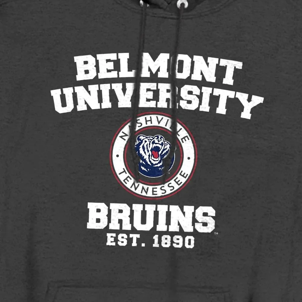 LOGOVISION Belmont University Official Circle Logo Unisex Adult Pull-Over Hoodie