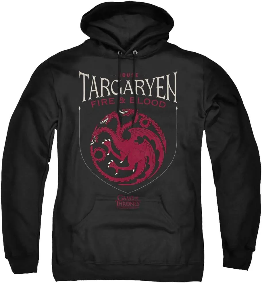 LOGOVISION Game of Thrones House Targaryen Sigil Unisex Adult Pull-Over Hoodie