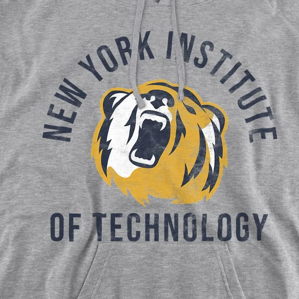 LOGOVISION New York Institute of Technology Official Bears Logo Unisex Adult Pull-Over Hoodie