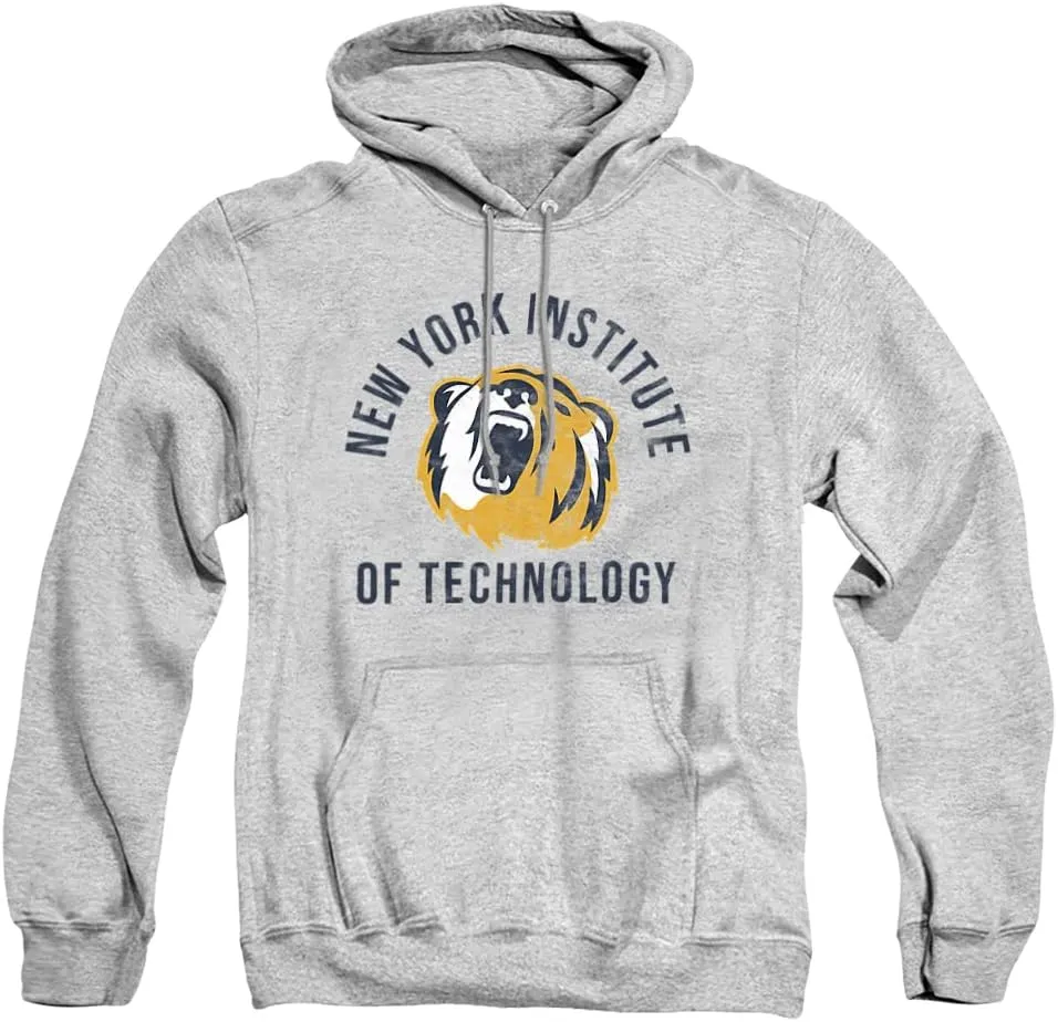 LOGOVISION New York Institute of Technology Official Bears Logo Unisex Adult Pull-Over Hoodie