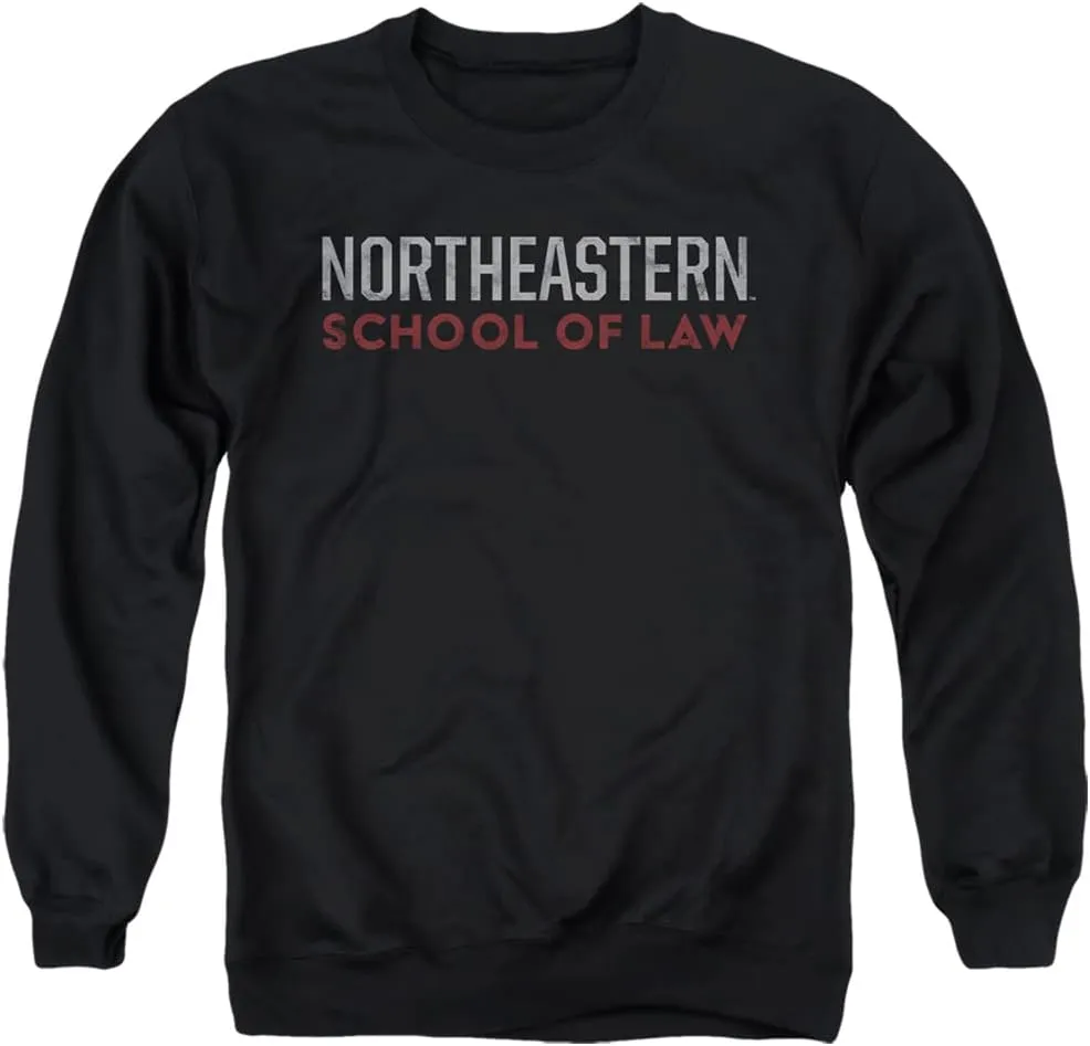 LOGOVISION Northeastern University Official School Of Law Unisex Adult Crewneck Sweatshirt