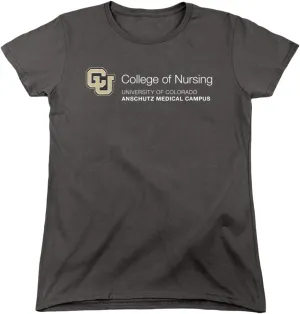 LOGOVISION University of Colorado Anschutz Medical Campus College of Nursing Women's T Shirt