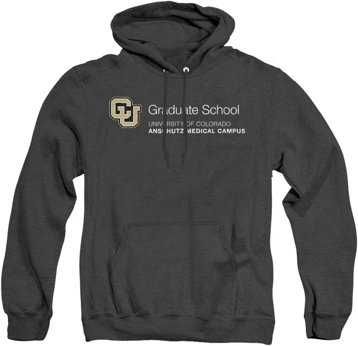 LOGOVISION University of Colorado Anschutz Medical Campus Graduate School Unisex Adult Pull-Over Heather Hoodie