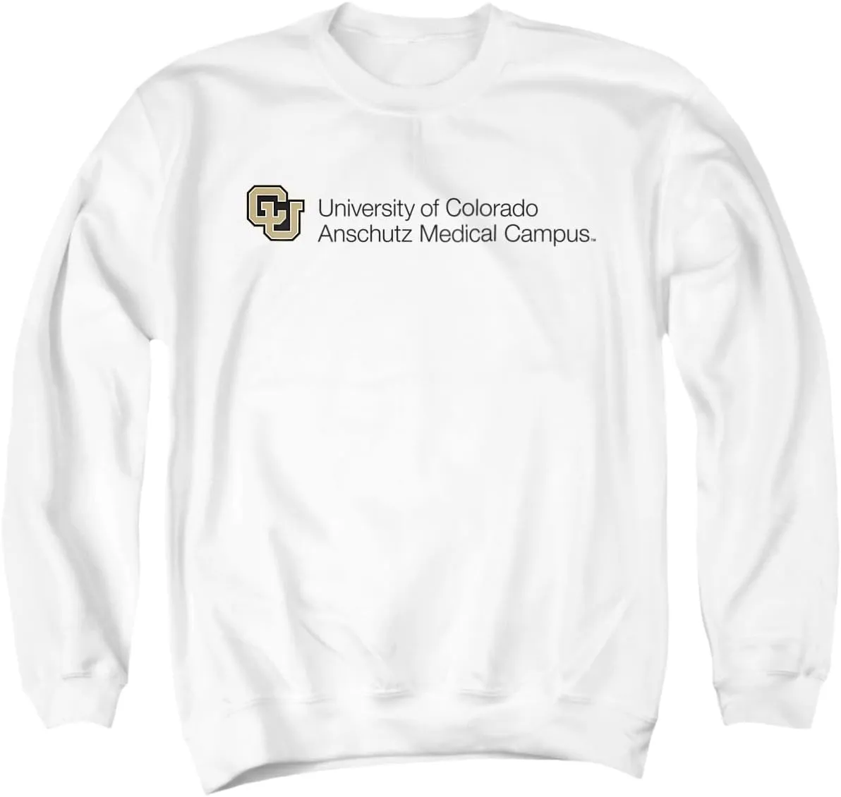 LOGOVISION University of Colorado Anschutz Medical Campus Stacked Unisex Adult Crewneck Sweatshirt
