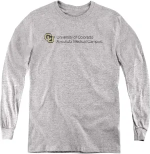 LOGOVISION University of Colorado Anschutz Medical Campus Stacked Youth Long Sleeve T Shirt