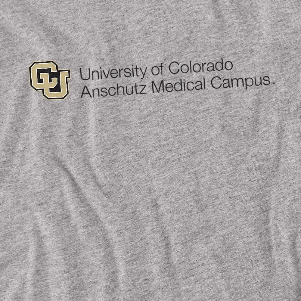 LOGOVISION University of Colorado Anschutz Medical Campus Stacked Youth Long Sleeve T Shirt