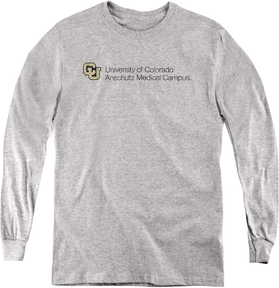 LOGOVISION University of Colorado Anschutz Medical Campus Stacked Youth Long Sleeve T Shirt
